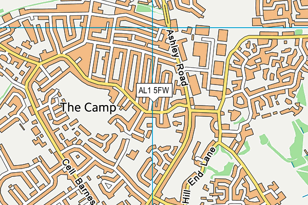AL1 5FW map - OS VectorMap District (Ordnance Survey) AL1 5FW map - OS VectorMap District (Ordnance Survey)