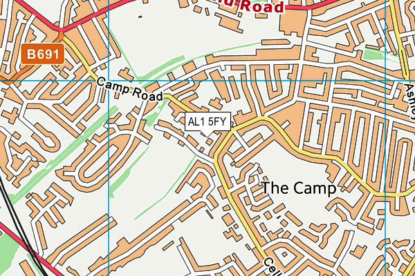AL1 5FY map - OS VectorMap District (Ordnance Survey) AL1 5FY map - OS VectorMap District (Ordnance Survey)