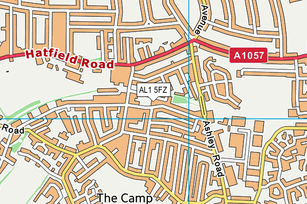 AL1 5FZ map - OS VectorMap District (Ordnance Survey) AL1 5FZ map - OS VectorMap District (Ordnance Survey)