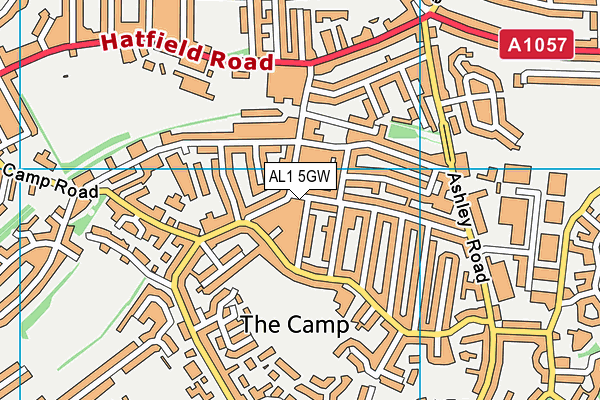 AL1 5GW map - OS VectorMap District (Ordnance Survey) AL1 5GW map - OS VectorMap District (Ordnance Survey)