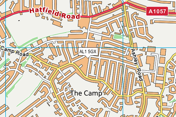 AL1 5GX map - OS VectorMap District (Ordnance Survey) AL1 5GX map - OS VectorMap District (Ordnance Survey)