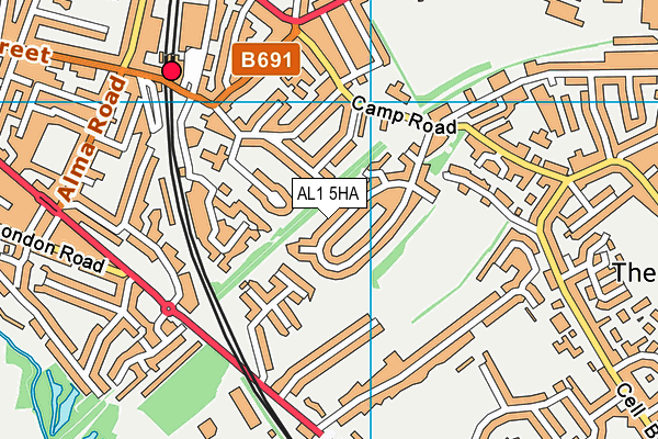 AL1 5HA map - OS VectorMap District (Ordnance Survey) AL1 5HA map - OS VectorMap District (Ordnance Survey)
