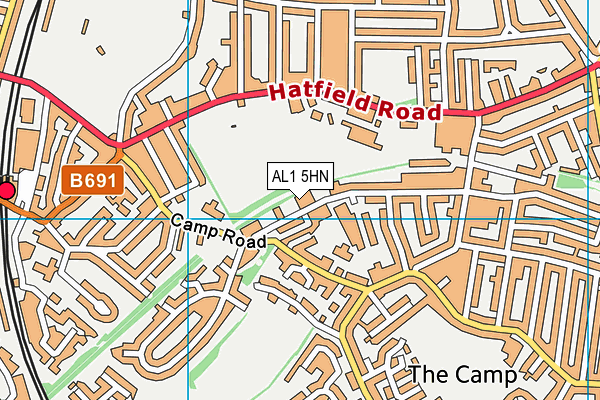 AL1 5HN map - OS VectorMap District (Ordnance Survey) AL1 5HN map - OS VectorMap District (Ordnance Survey)
