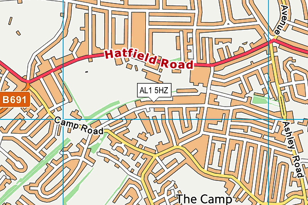 AL1 5HZ map - OS VectorMap District (Ordnance Survey) AL1 5HZ map - OS VectorMap District (Ordnance Survey)