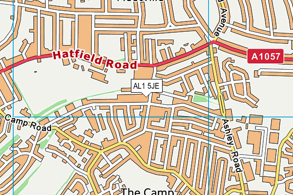 AL1 5JE map - OS VectorMap District (Ordnance Survey) AL1 5JE map - OS VectorMap District (Ordnance Survey)