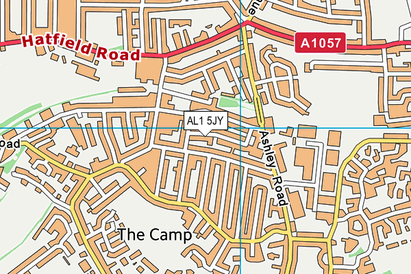 AL1 5JY map - OS VectorMap District (Ordnance Survey) AL1 5JY map - OS VectorMap District (Ordnance Survey)