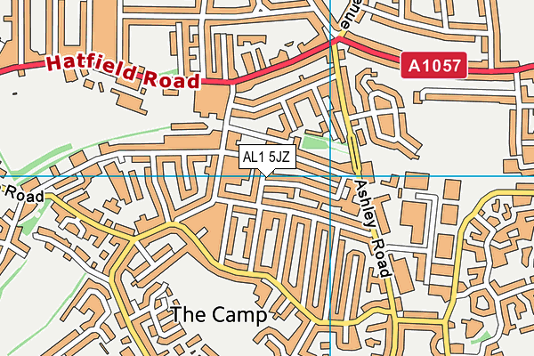 AL1 5JZ map - OS VectorMap District (Ordnance Survey) AL1 5JZ map - OS VectorMap District (Ordnance Survey)