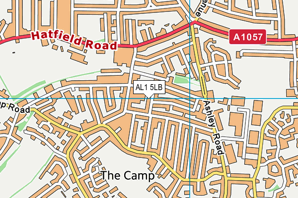 AL1 5LB map - OS VectorMap District (Ordnance Survey) AL1 5LB map - OS VectorMap District (Ordnance Survey)
