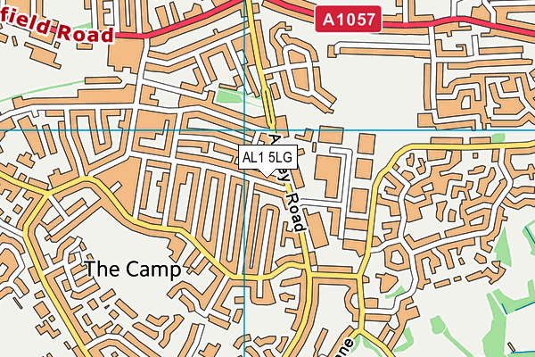 AL1 5LG map - OS VectorMap District (Ordnance Survey) AL1 5LG map - OS VectorMap District (Ordnance Survey)
