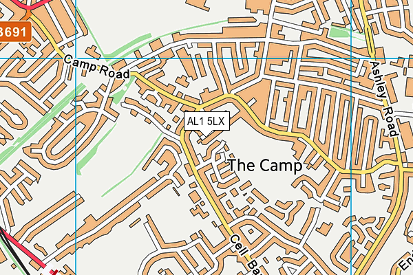 AL1 5LX map - OS VectorMap District (Ordnance Survey) AL1 5LX map - OS VectorMap District (Ordnance Survey)