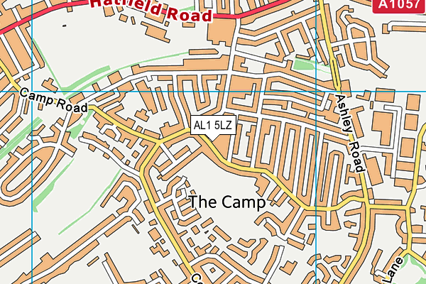 AL1 5LZ map - OS VectorMap District (Ordnance Survey) AL1 5LZ map - OS VectorMap District (Ordnance Survey)