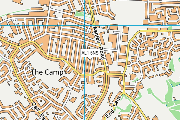AL1 5NS map - OS VectorMap District (Ordnance Survey) AL1 5NS map - OS VectorMap District (Ordnance Survey)