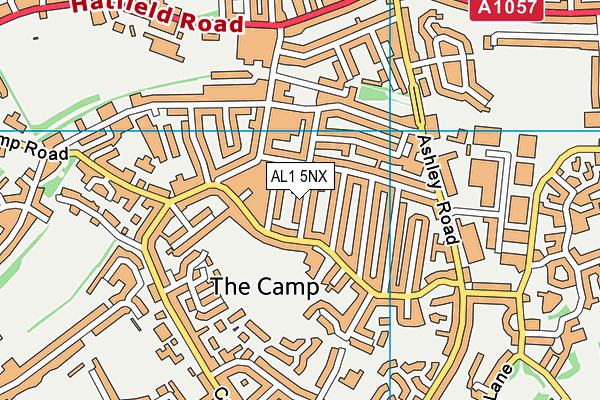 AL1 5NX map - OS VectorMap District (Ordnance Survey) AL1 5NX map - OS VectorMap District (Ordnance Survey)