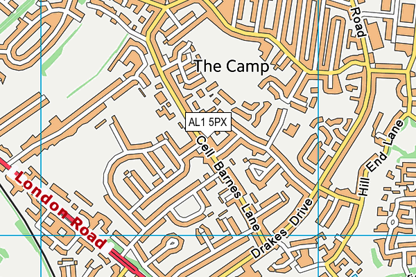 AL1 5PX map - OS VectorMap District (Ordnance Survey) AL1 5PX map - OS VectorMap District (Ordnance Survey)