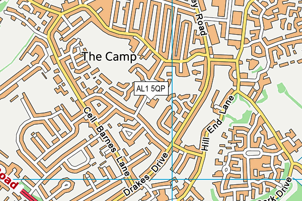 AL1 5QP map - OS VectorMap District (Ordnance Survey) AL1 5QP map - OS VectorMap District (Ordnance Survey)