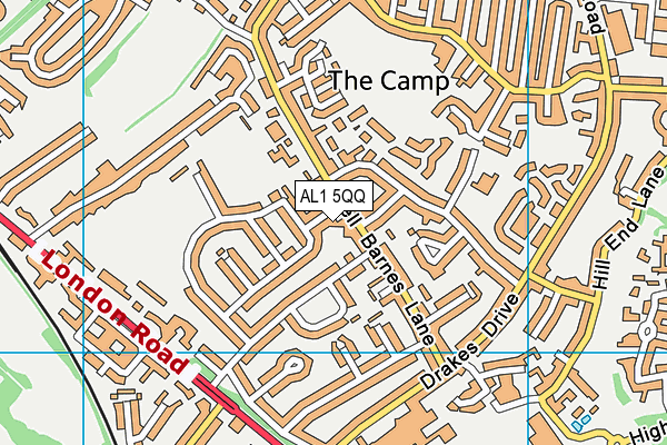 AL1 5QQ map - OS VectorMap District (Ordnance Survey) AL1 5QQ map - OS VectorMap District (Ordnance Survey)
