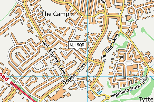 AL1 5QR map - OS VectorMap District (Ordnance Survey) AL1 5QR map - OS VectorMap District (Ordnance Survey)