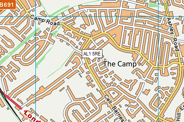 AL1 5RE map - OS VectorMap District (Ordnance Survey) AL1 5RE map - OS VectorMap District (Ordnance Survey)