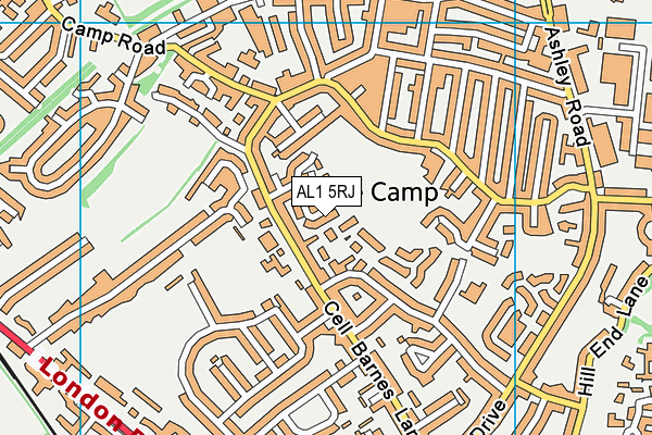 AL1 5RJ map - OS VectorMap District (Ordnance Survey) AL1 5RJ map - OS VectorMap District (Ordnance Survey)