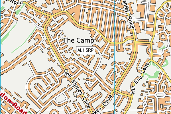 AL1 5RP map - OS VectorMap District (Ordnance Survey) AL1 5RP map - OS VectorMap District (Ordnance Survey)