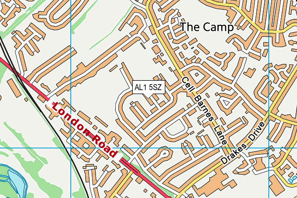 AL1 5SZ map - OS VectorMap District (Ordnance Survey) AL1 5SZ map - OS VectorMap District (Ordnance Survey)