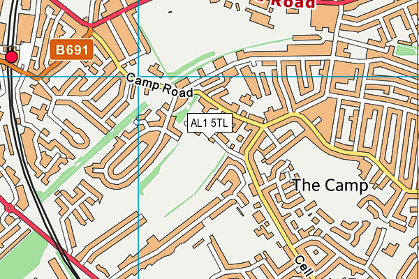 AL1 5TL map - OS VectorMap District (Ordnance Survey) AL1 5TL map - OS VectorMap District (Ordnance Survey)