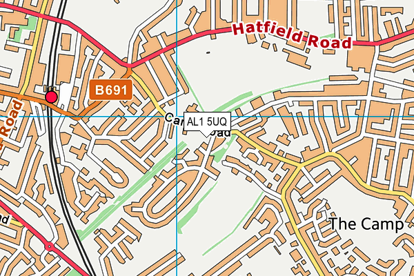 AL1 5UQ map - OS VectorMap District (Ordnance Survey) AL1 5UQ map - OS VectorMap District (Ordnance Survey)