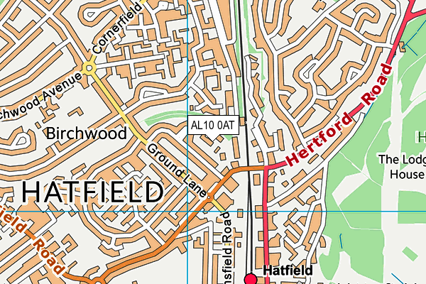AL10 0AT map - OS VectorMap District (Ordnance Survey) AL10 0AT map - OS VectorMap District (Ordnance Survey)