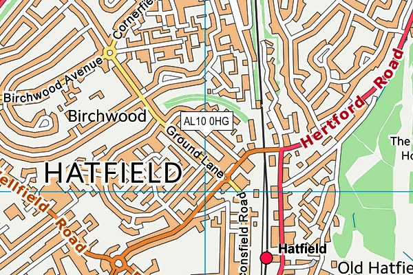 AL10 0HG map - OS VectorMap District (Ordnance Survey) AL10 0HG map - OS VectorMap District (Ordnance Survey)
