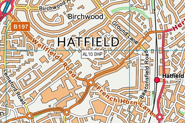 AL10 0HP map - OS VectorMap District (Ordnance Survey) AL10 0HP map - OS VectorMap District (Ordnance Survey)