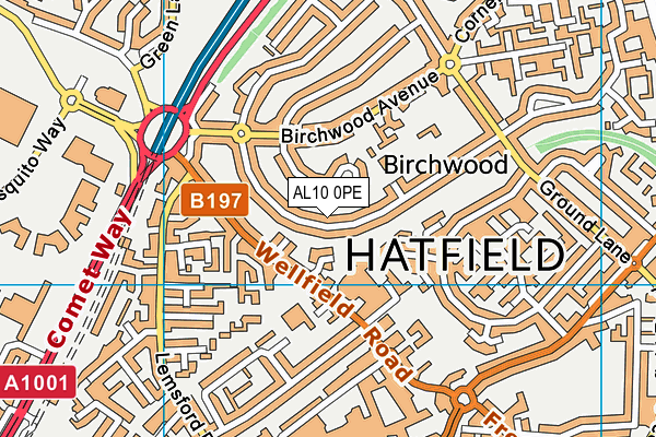AL10 0PE map - OS VectorMap District (Ordnance Survey) AL10 0PE map - OS VectorMap District (Ordnance Survey)
