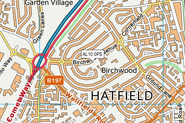 AL10 0PS map - OS VectorMap District (Ordnance Survey) AL10 0PS map - OS VectorMap District (Ordnance Survey)
