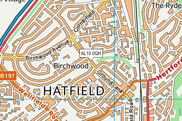 AL10 0QH map - OS VectorMap District (Ordnance Survey) AL10 0QH map - OS VectorMap District (Ordnance Survey)