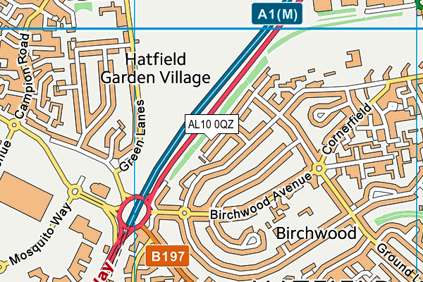 AL10 0QZ map - OS VectorMap District (Ordnance Survey) AL10 0QZ map - OS VectorMap District (Ordnance Survey)