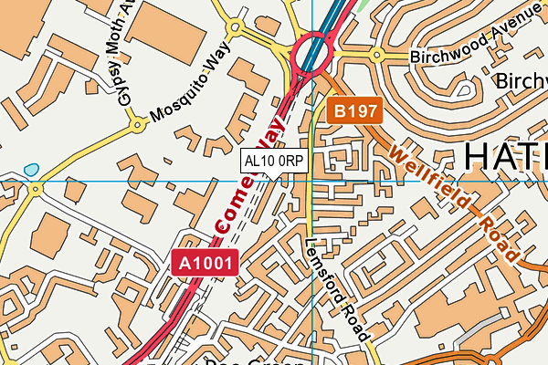 AL10 0RP map - OS VectorMap District (Ordnance Survey) AL10 0RP map - OS VectorMap District (Ordnance Survey)