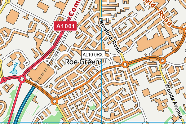 AL10 0RX map - OS VectorMap District (Ordnance Survey) AL10 0RX map - OS VectorMap District (Ordnance Survey)
