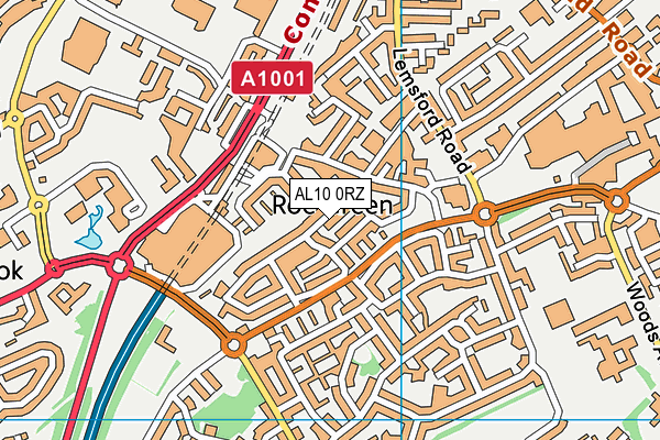 AL10 0RZ map - OS VectorMap District (Ordnance Survey) AL10 0RZ map - OS VectorMap District (Ordnance Survey)