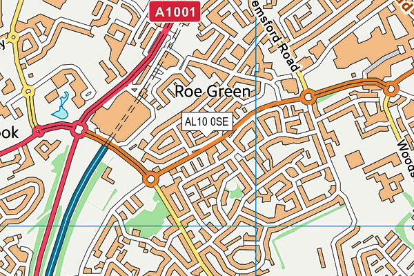 AL10 0SE map - OS VectorMap District (Ordnance Survey) AL10 0SE map - OS VectorMap District (Ordnance Survey)