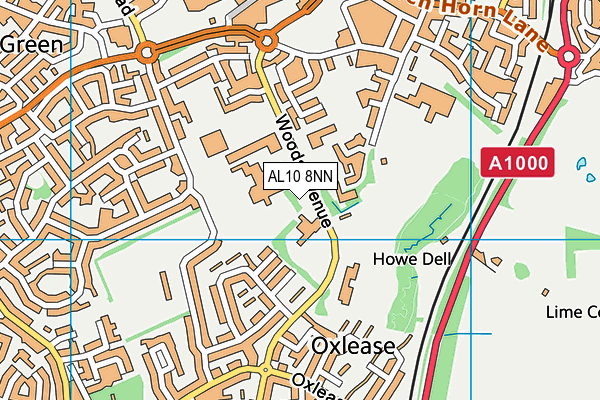 AL10 8NN map - OS VectorMap District (Ordnance Survey) AL10 8NN map - OS VectorMap District (Ordnance Survey)