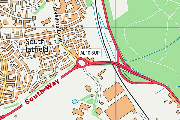 AL10 8UP map - OS VectorMap District (Ordnance Survey) AL10 8UP map - OS VectorMap District (Ordnance Survey)