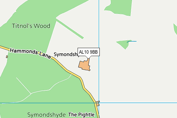 AL10 9BB map - OS VectorMap District (Ordnance Survey) AL10 9BB map - OS VectorMap District (Ordnance Survey)