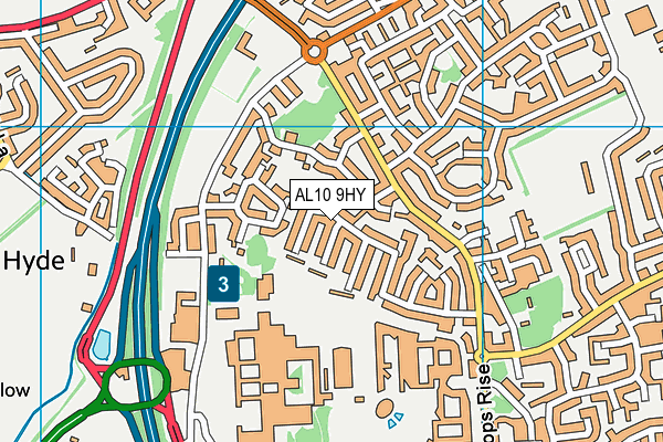 AL10 9HY map - OS VectorMap District (Ordnance Survey) AL10 9HY map - OS VectorMap District (Ordnance Survey)