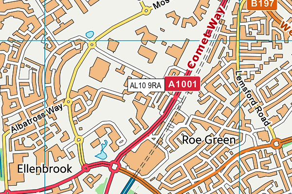 AL10 9RA map - OS VectorMap District (Ordnance Survey) AL10 9RA map - OS VectorMap District (Ordnance Survey)