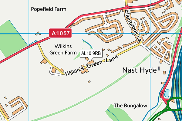 AL10 9RB map - OS VectorMap District (Ordnance Survey) AL10 9RB map - OS VectorMap District (Ordnance Survey)