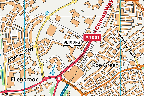 AL10 9RQ map - OS VectorMap District (Ordnance Survey) AL10 9RQ map - OS VectorMap District (Ordnance Survey)