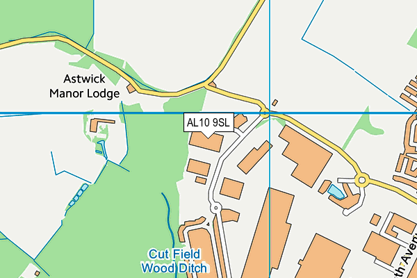 AL10 9SL map - OS VectorMap District (Ordnance Survey) AL10 9SL map - OS VectorMap District (Ordnance Survey)