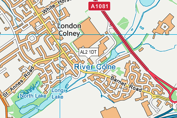 AL2 1DT map - OS VectorMap District (Ordnance Survey) AL2 1DT map - OS VectorMap District (Ordnance Survey)