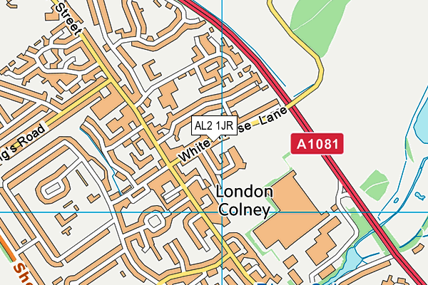 AL2 1JR map - OS VectorMap District (Ordnance Survey) AL2 1JR map - OS VectorMap District (Ordnance Survey)