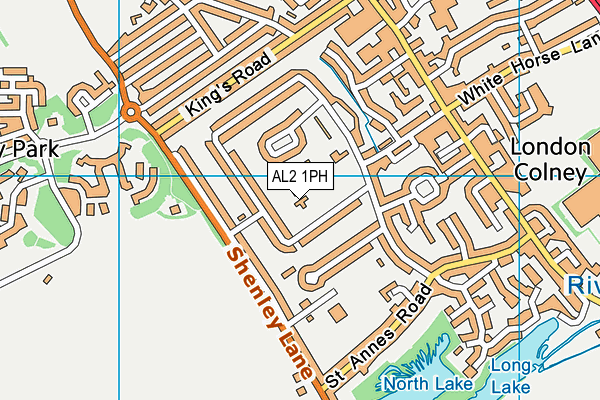 AL2 1PH map - OS VectorMap District (Ordnance Survey) AL2 1PH map - OS VectorMap District (Ordnance Survey)