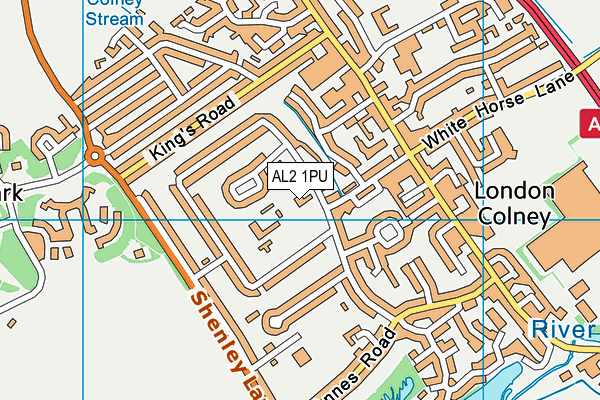 AL2 1PU map - OS VectorMap District (Ordnance Survey) AL2 1PU map - OS VectorMap District (Ordnance Survey)